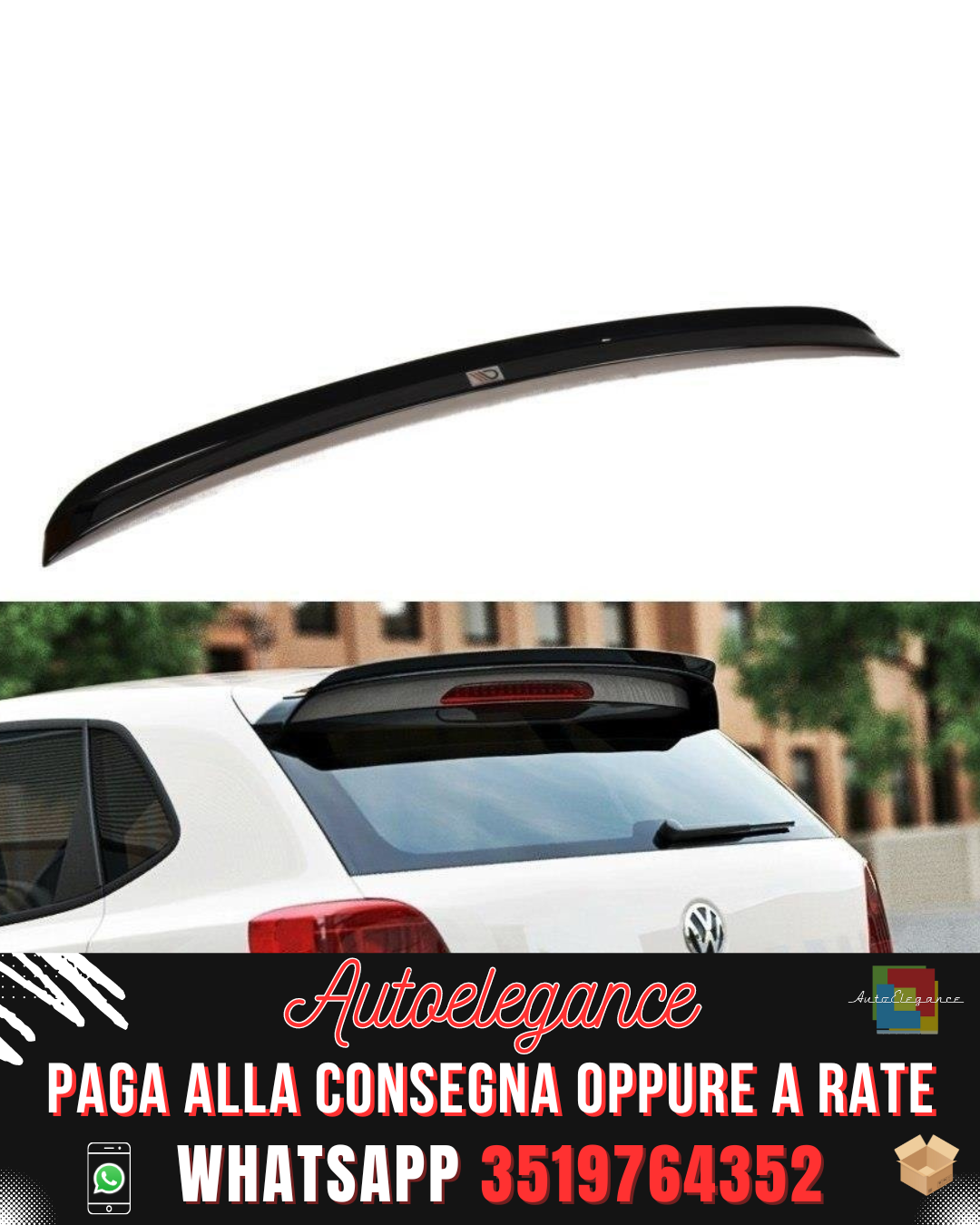 TAPPO SPOILER ADATTO PER VW POLO MK5 GTI (FACELIFT)