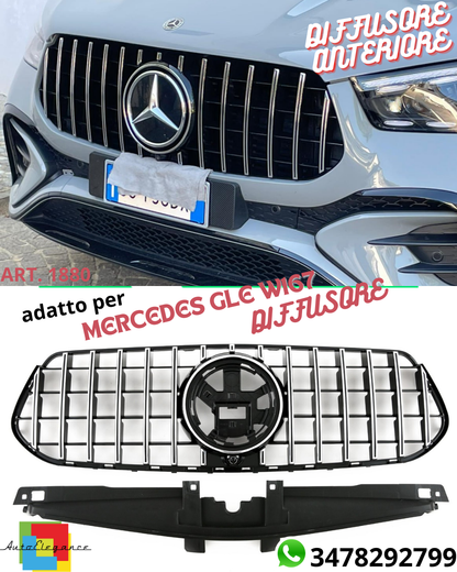 🤩Griglia sportiva CROMATA per Mercedes V167 GLE RESTYLING (2023+) AMG PANAMERICANA GT OPTIK
