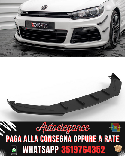 STREET PRO SPLITTER ANTERIORE + FLAPS adatto per VOLKSWAGEN SCIROCCO R MK3