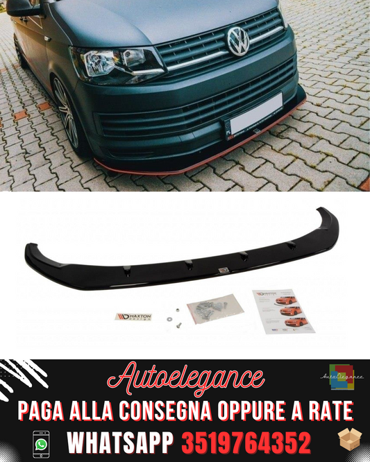 SPLITTER ANTERIORE V.1 ADATTO PER VOLKSWAGEN T6