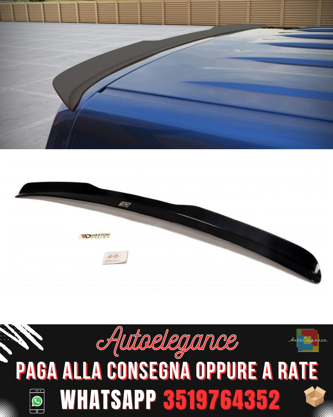 ESTENSIONE SPOILER ADATTA PER VOLKSWAGEN T6