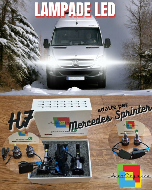 Kit Luci LED per Mercedes SPRINTER W906 ANABBAGLIANTI H7 CANbus Ghiaccio 6500K