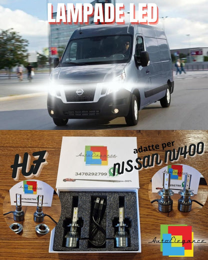 Kit Full LED H7 per Nissan NV400 2011 Luci ANABBAGLIANTI CANbus Bianco POTENTE