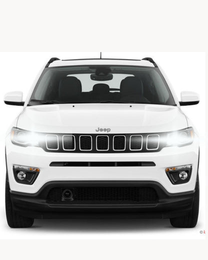 KIT FULL LED HB3 ABBAGLIANTI JEEP COMPASS MK2 6000K CANBUS 6400 LUMEN NO AVARIA
