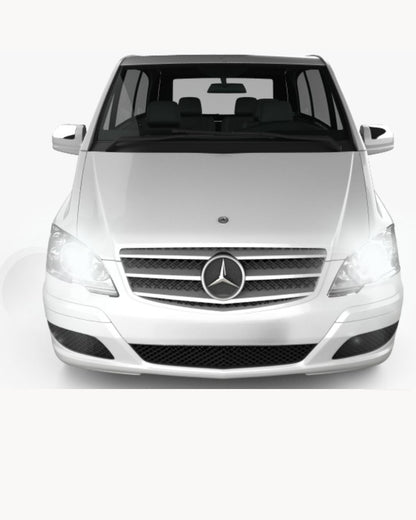 FULL LED KIT MERCEDES VIANO W639 FROM 2011 6500K HIGH BEAM CANBUS 8000 LUMEN 