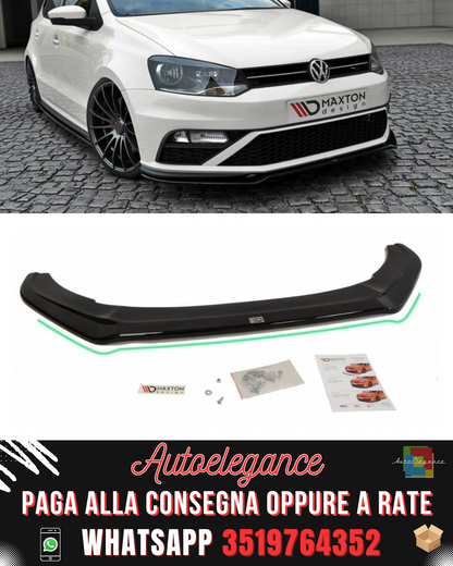 SPLITTER ANTERIORE V.2 ADATTO PER VW POLO MK5 GTI (FACELIFT)