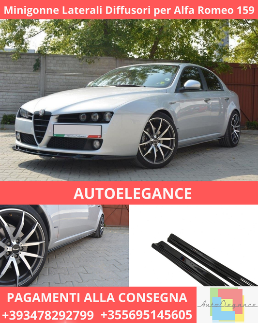 ⭐ Minigonne Laterali Diffusori per Alfa Romeo 159 ⭐