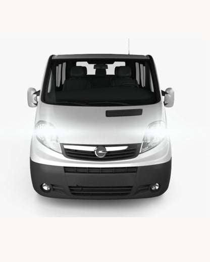 KIT H4 A LED PER OPEL VIVARO MK2 LAMPADE LED H4 6000K XENON BIANCO NO AVARIA