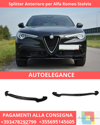 ⭐ Splitter Anteriore per Alfa Romeo Stelvio ⭐