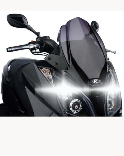 KIT LED H8 6000K BIANCO 9800 LUMEN ABBAGLIANTI KYMCO DOWNTOWN 125 200 NO AVARIA
