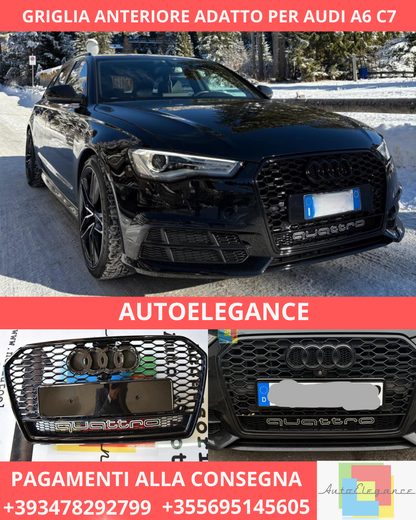 ⭐GRIGLIA ANTERIORE ADATTO PER AUDI A6 C7 2015-2018 AVANT⭐