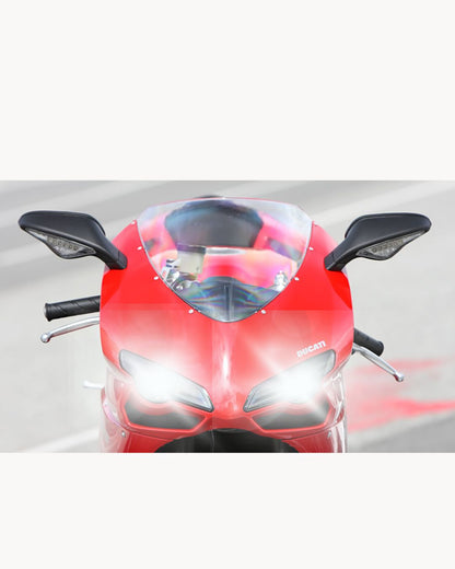 FULL LED LAMP KIT H11 6000K DUCATI 848 1098 1198 LOW BEAM + HIGH BEAM