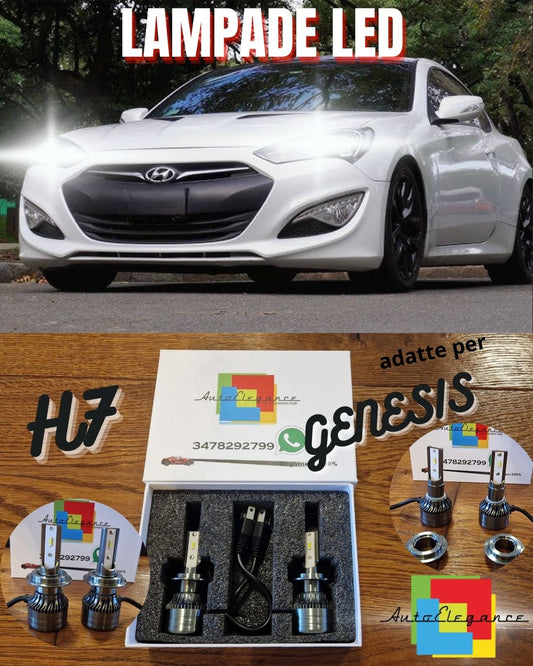 Kit Luci LED PER HYUNDAI GENESIS COUPÈ Anabbaglianti H7 CANbus Bianco Puro 6500