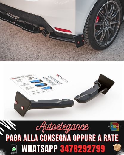 SPLITTER LATERALI POSTERIORI V.2 + FLAPS adatti per TOYOTA GR YARIS MK4