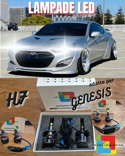 Lampade LED PER HYUNDAI GENESIS COUPÈ 12-16 Anabbaglianti H7 CANbus Bianco 6500