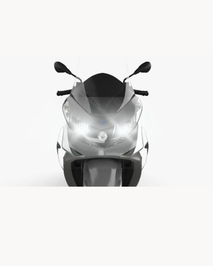 KIT LED H8 6000K BIANCO 9800 LUMEN ANABBAGLIANTI PIAGGIO X10 NO AVARIA LUCI