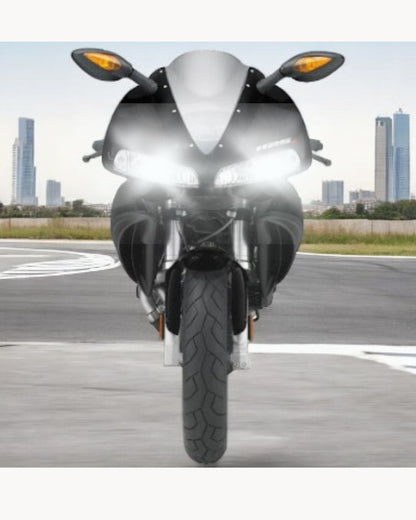 KIT LED H8 6000K BIANCO 9800 LUMEN ANABBAGLIANTI BUELL R 1125 NO AVARIA LUCI