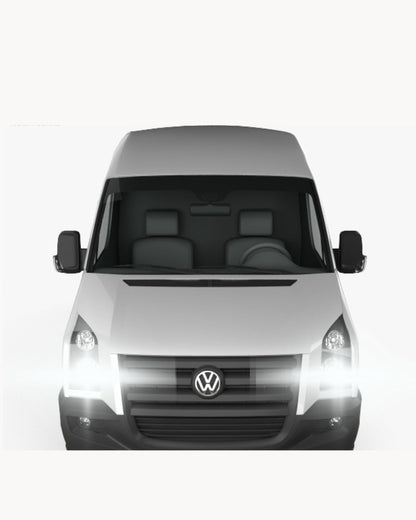 😎KIT LED H7 VOLKSWAGEN CRAFTER 2E 6000K XENON ABBAGLIANTI 6400 LUMEN NO AVARIA