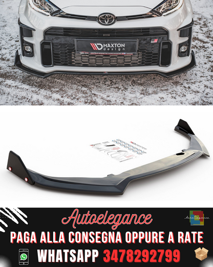 SPLITTER ANTERIORE V.3 + FLAPS adatto per TOYOTA GR YARIS MK4