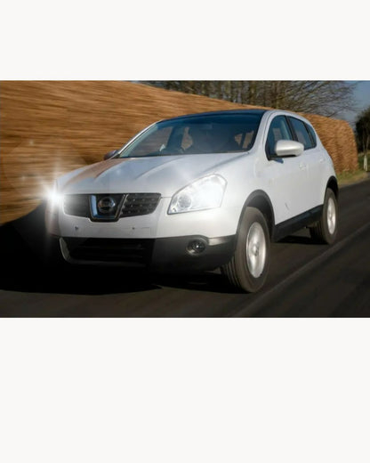 KIT LED H7 NISSAN QASHQAI J10 6000K WHITE 6000 LUMEN CANBUS LOW BEAM 
