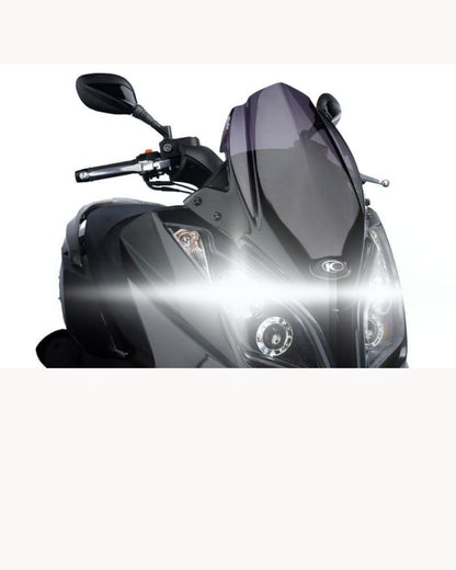 KIT LED H8 6000K BIANCO 9800 LUMEN ABBAGLIANTI KYMCO DOWNTOWN 125 200 NO AVARIA