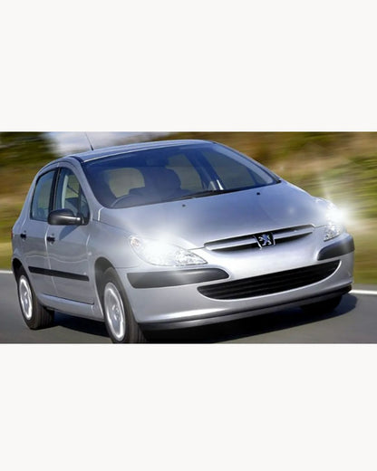 H7 LED KIT FOR PEUGEOT 307 6000K WHITE 6000 LUMEN CANBUS LOW BEAM 
