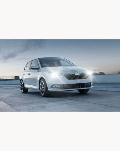 H7 LED HIGH BEAM LAMP KIT SKODA FABIA MK3 6000K WHITE NO ERROR 6400 LUMEN 
