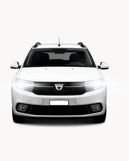 KIT LED 6400 LUMEN DACIA LOGAN MK2 ABBAGLIANTI ABBAGLIANTE H1 6000K BIANCO