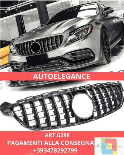 😍ART.6288 Griglia PANAMERICANA OPTIK Adatta Per Mercedes W205 C63 AMG 😍