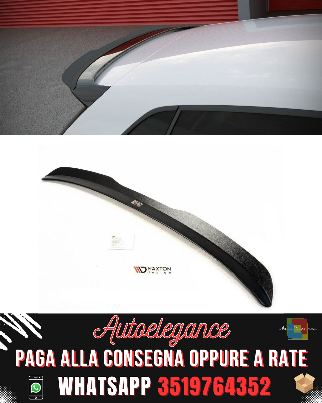 ESTENSIONE SPOILER adatto per VW POLO MK5 (R WRC LOOK)