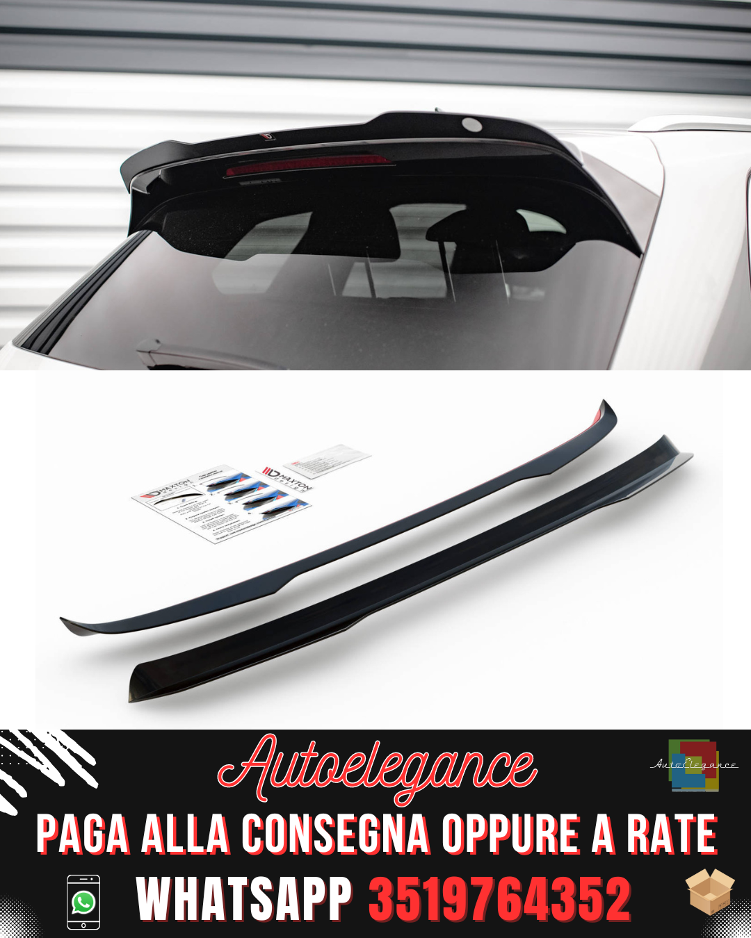 TAPPO SPOILER adatto per  VOLKSWAGEN TOUAREG R-LINE MK3