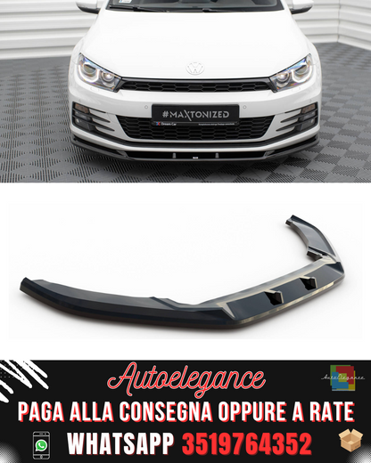 SPLITTER ANTERIORE V.1 adatto per VOLKSWAGEN SCIROCCO MK3 FACELIFT