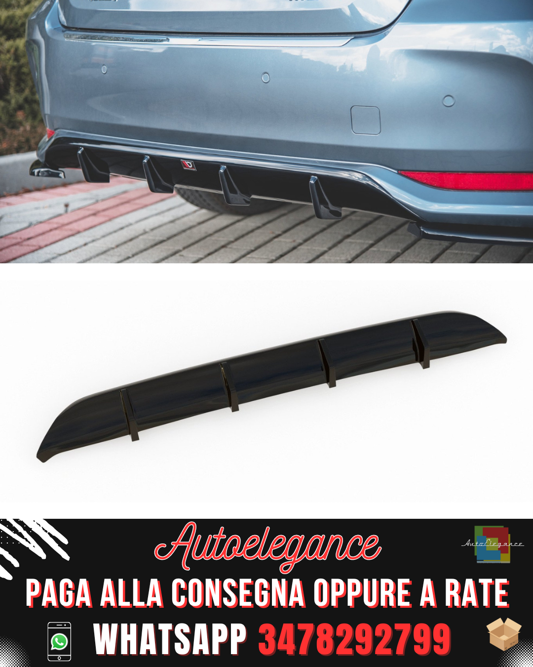 DIFFUORE POSTERIORE adatto per TOYOTA COROLLA XII BERLINA