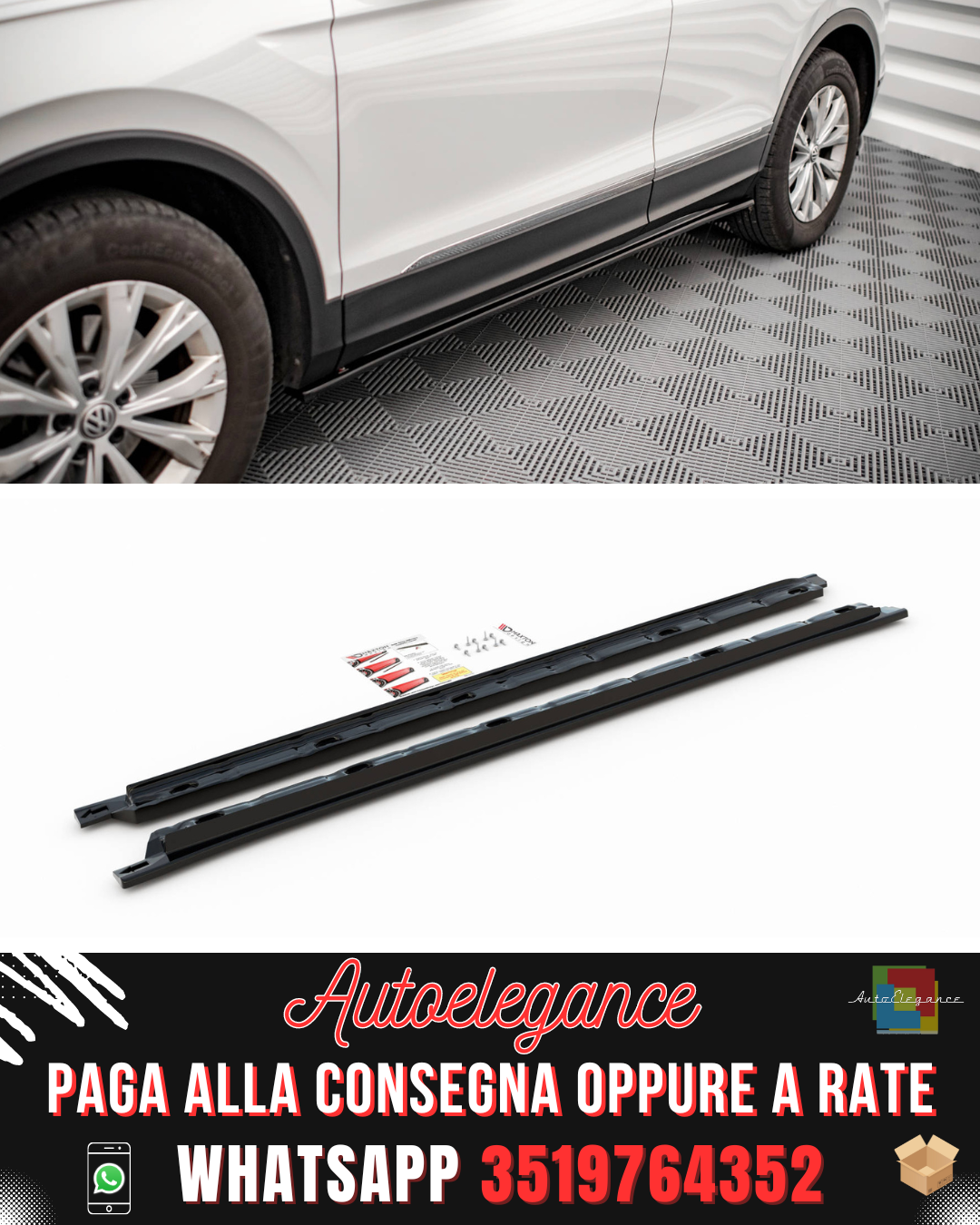 MINIGONNE LATERALI ADATTE PER VOLKSWAGEN TIGUAN MK2