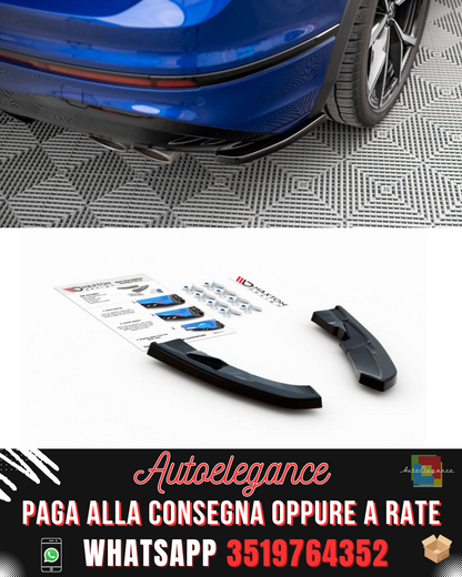 SPLITTER LATERALI POSTERIORI adatti per VOLKSWAGEN TIGUAN R MK2 FACELIFT
