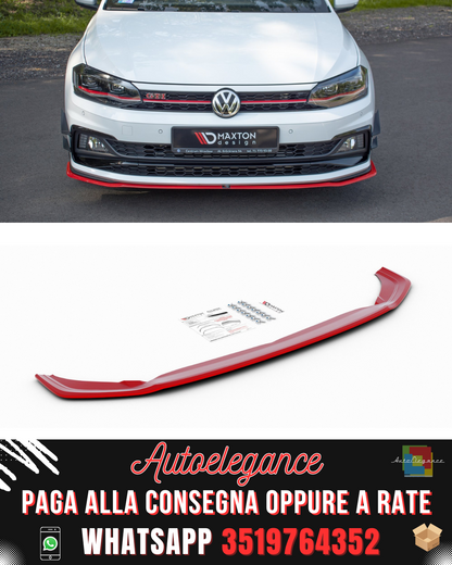 SPLITTER ANTERIORE V.2 VW ADATTO PER POLO MK6 GTI