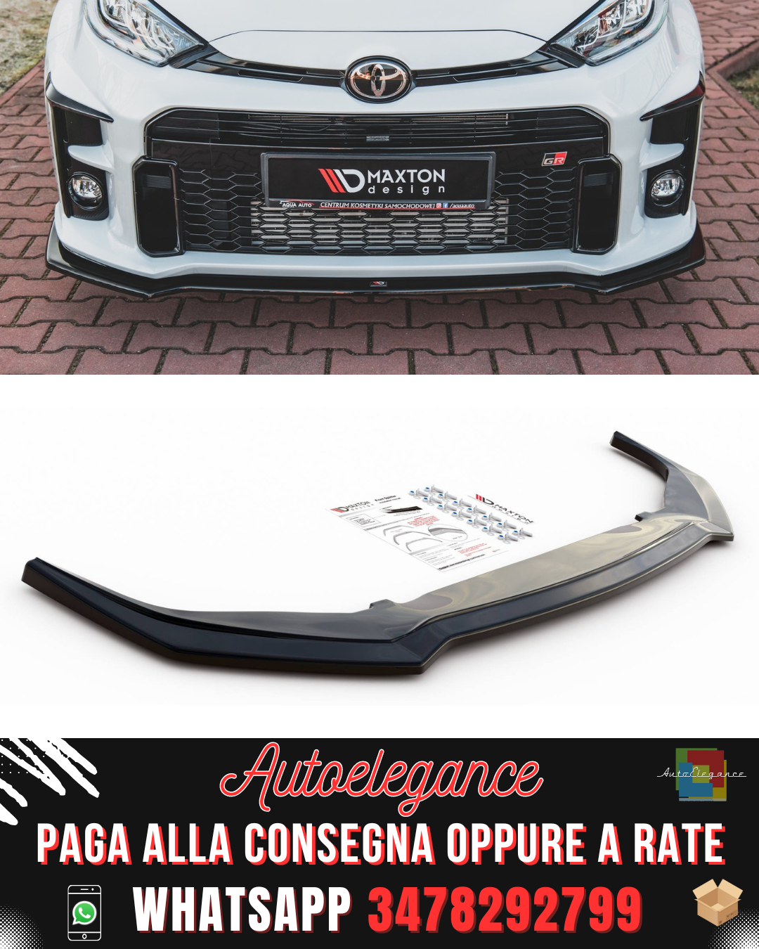 SPLITTER ANTERIORE V.1 adatto per TOYOTA GR YARIS MK4