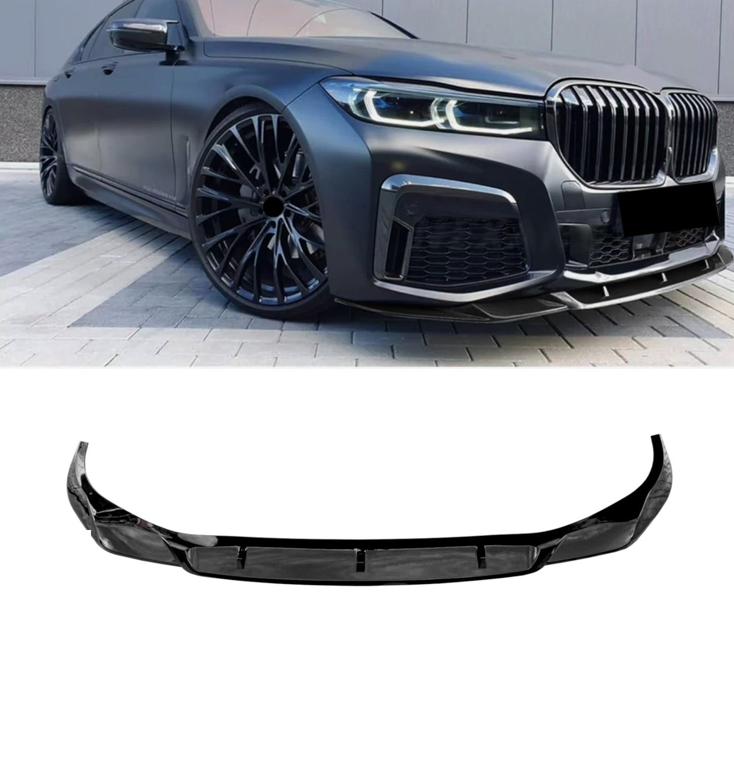 💕SPLITTER + SPOILER  BMW SERIE 7 G11 G12 M PERFORMANCE  NERO LUCIDO 💕