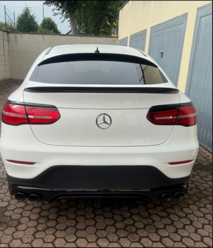 ART.2144 DIFFUSORE GLC C253 2015-2019 AMG COUPE LOOK GLC43 NERO + TERMINALI
