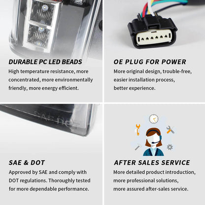 Fanali posteriori per GMC Yukon Denali XL FULL LED 2015-2019 ABS, PMMA, VETROMateriali YAB-GMC-0268