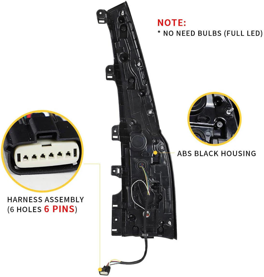 Fanali posteriori per GMC Yukon Denali XL FULL LED 2015-2019 ABS, PMMA, VETROMateriali YAB-GMC-0268