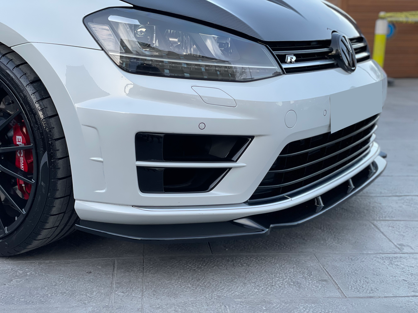 Splitter Anteriore VW VOLKSWAGEN Golf MK 7 R 2013-2016 Versione 2 Con ABE TÜV