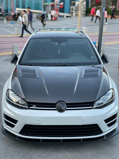 Splitter Anteriore VW VOLKSWAGEN Golf MK 7 R 2013-2016 Versione 2 Con ABE TÜV