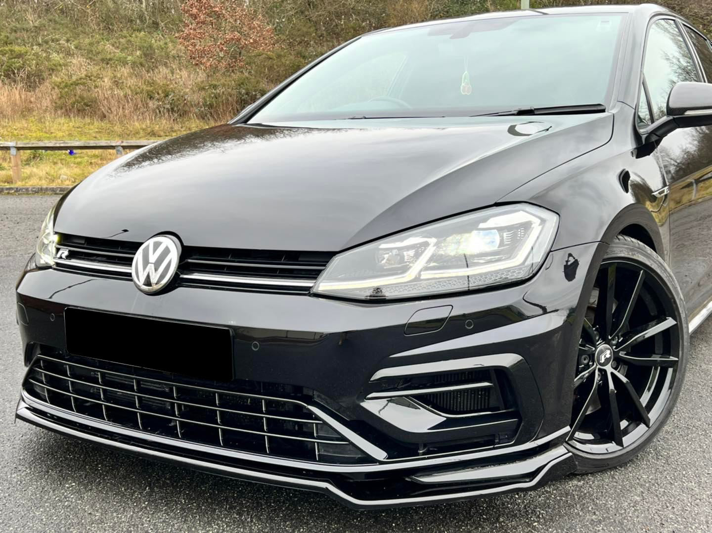 Splitter Anteriore VW VOLKSWAGEN Golf MK 7.5 R 2017-2020 Versione 2 Con ABE TÜV