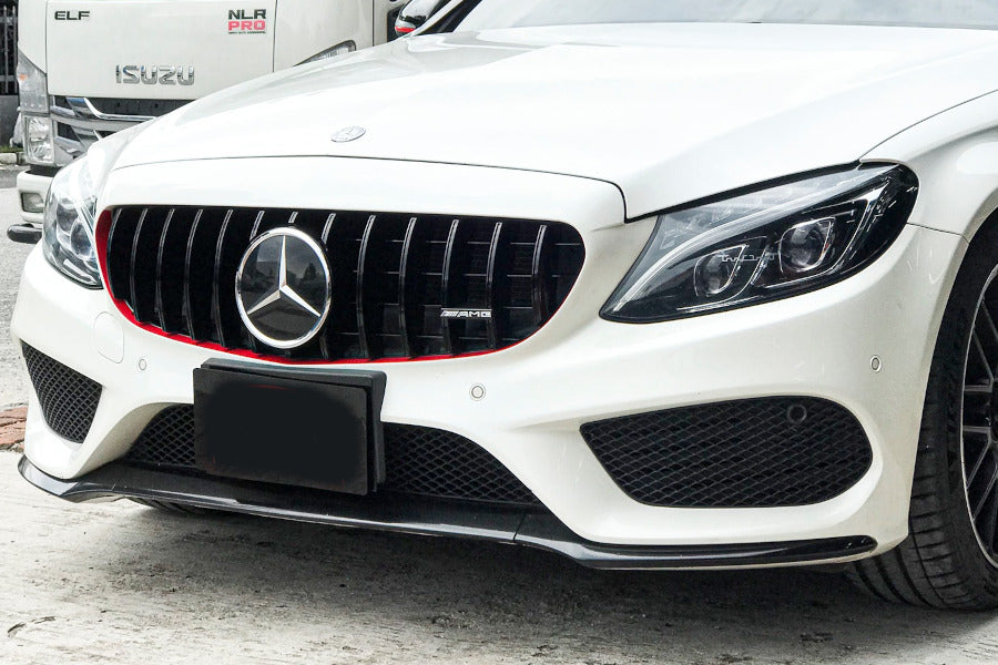 🔥GRIGLIA NERO LUCIDO adatta PER Mercedes C class W205 2015-2017🔥