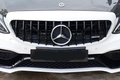 🔥GRIGLIA NERO LUCIDO adatta PER Mercedes C class W205 2015-2017🔥