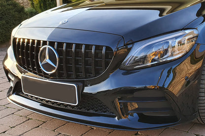 🔥GRIGLIA NERO LUCIDO adatta PER Mercedes C class W205 2015-2017🔥