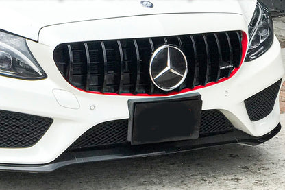 🔥GRIGLIA NERO LUCIDO adatta PER Mercedes C class W205 2015-2017🔥