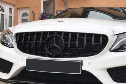 🔥GRIGLIA NERO LUCIDO adatta PER Mercedes C class W205 2015-2017🔥
