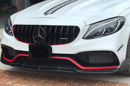 🔥GRIGLIA NERO LUCIDO adatta PER Mercedes C class W205 2015-2017🔥